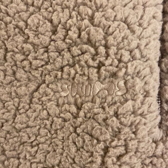 NEW SKIMS Teddy Track Pants Sherpa in Tigers Eye 
2X Wide Leg - Picture 3 of 5